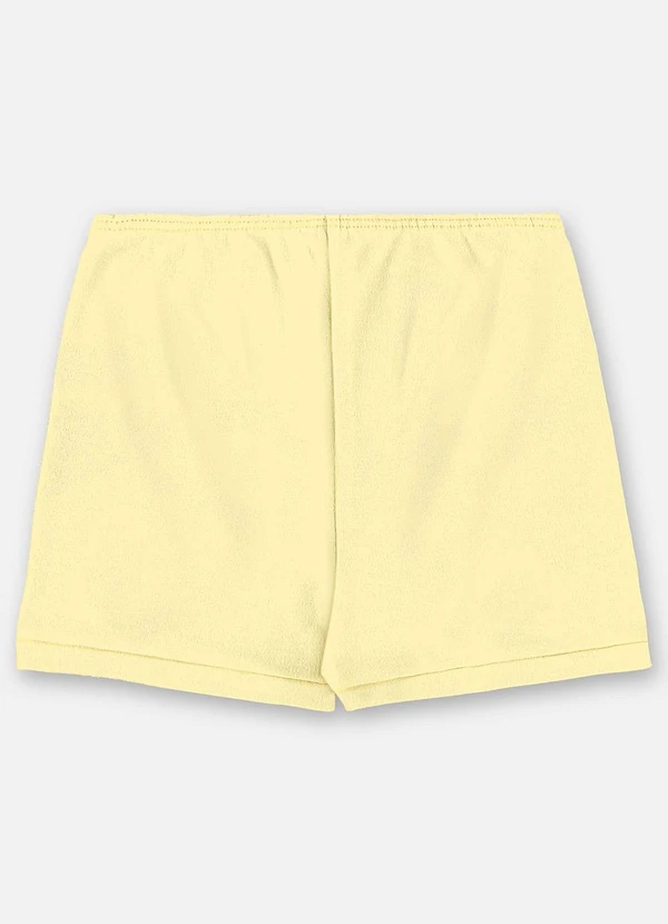 Up Baby - Short Unissex Bebê Suedine Amarelo 2