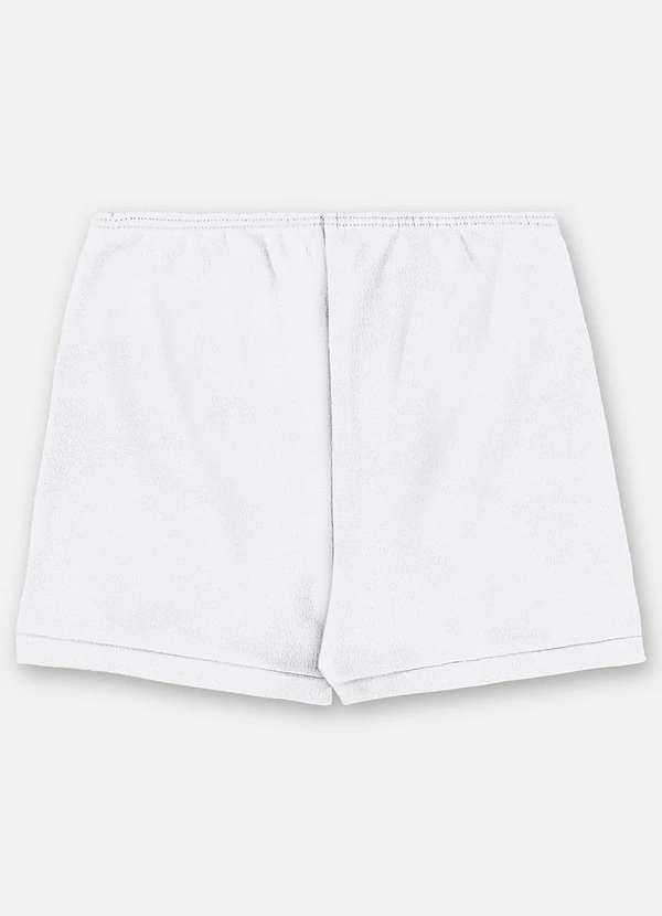 Up Baby - Short Unissex Bebê Suedine Branco 2