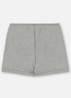 Up Baby - Short Unissex Bebê Suedine Cinza - UP BABY