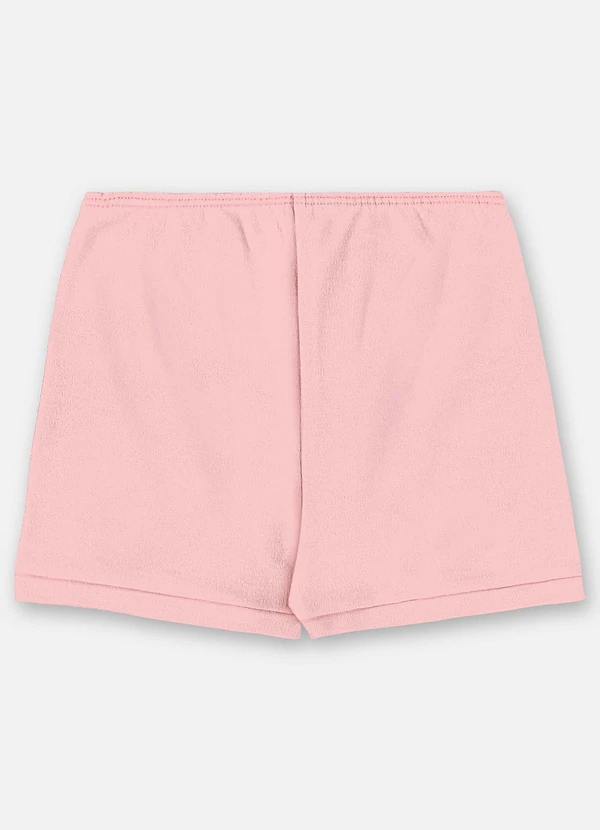 Up Baby - Short Unissex Bebê Suedine Rosa 2