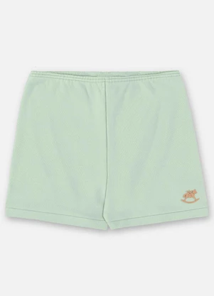 Up Baby - Short Unissex Bebê Suedine Verde - UP BABY