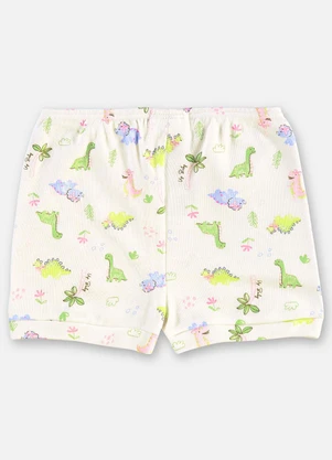 Up Baby - Shorts Suedine Bebê Menina Bege - UP BABY