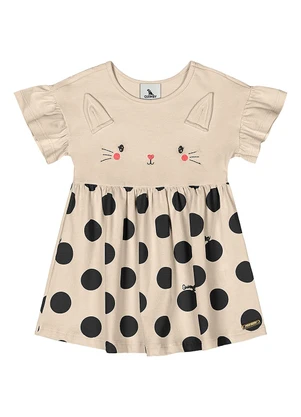 Quimby - Vestido Coelhinho Bebê Menina Preto - QUIMBY