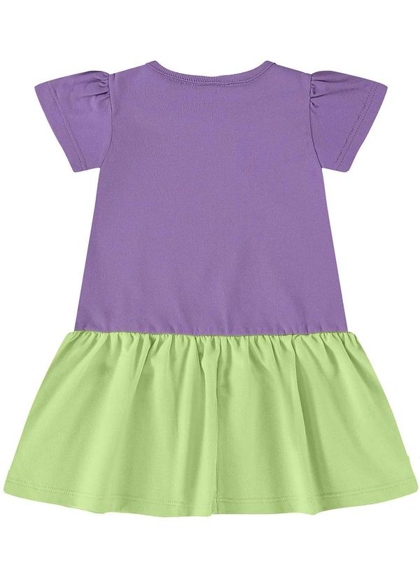 Bee Loop - Vestido Colorido para Bebê Roxo 2