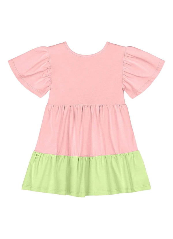 Quimby - Vestido Cotton Bebê Menina Rosa 3