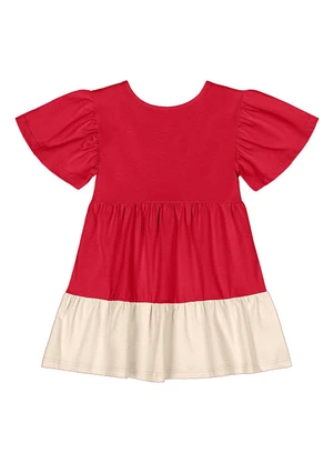 Quimby - Vestido Cotton Bebê Menina Vermelho - QUIMBY
