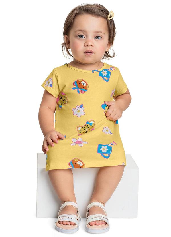 Bee Loop - Vestido de Bichinhos para Bebê Amarelo