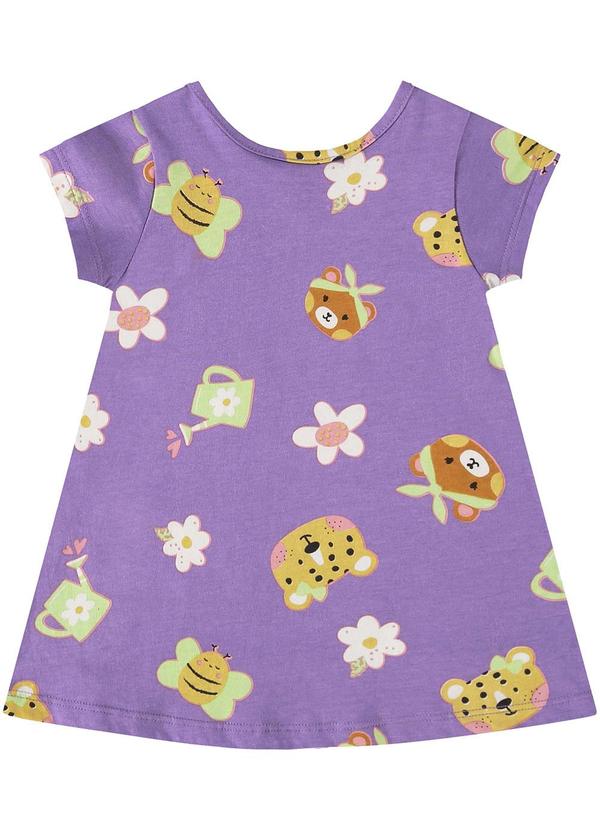 Bee Loop - Vestido de Bichinhos para Bebê Roxo 2