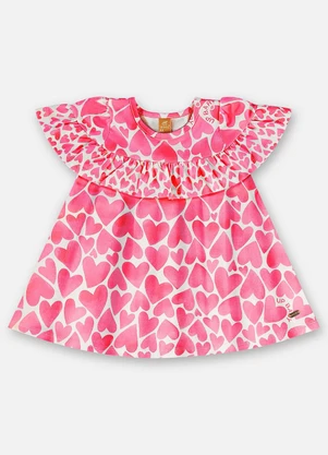 Up Baby - Vestido e Faixa Algodão Bebê Rosa - UP BABY