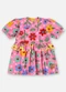 Up Baby - Vestido Floral Cotton Bebê Verde - variação: Rosa