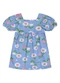 Quimby - Vestido Florezinhas Bebê Menina Verde - variação: Azul