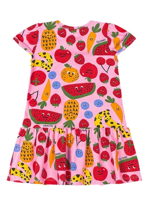 Quimby - Vestido Frutinhas Bebê Menina Roxo - QUIMBY