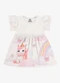 Rovi Kids - Vestido Infantil com Estampa Malha Rosa - variação: Bege