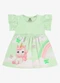 Rovi Kids - Vestido Infantil com Estampa Malha Verde - variação: Verde
