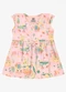 Rovi Kids - Vestido Infantil Estampado Malha Amarelo - variação: Rosa