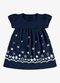 Rovi Kids - Vestido Infantil Estampado Meia Malha Azul - variação: Azul