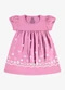 Rovi Kids - Vestido Infantil Estampado Meia Malha Rosa - variação: Rosa