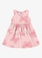 Rovi Kids - Vestido Infantil Estampado Ribana Verde - variação: Rosa