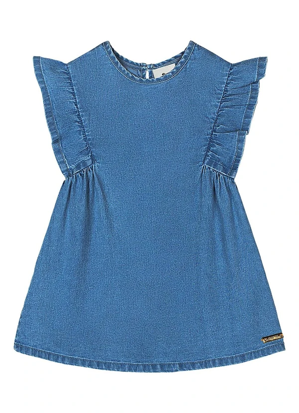 Quimby - Vestido Jeans Bebê Menina Azul 3