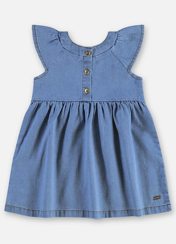 Up Baby - Vestido Jeans com Elastano Bebê Azul 2