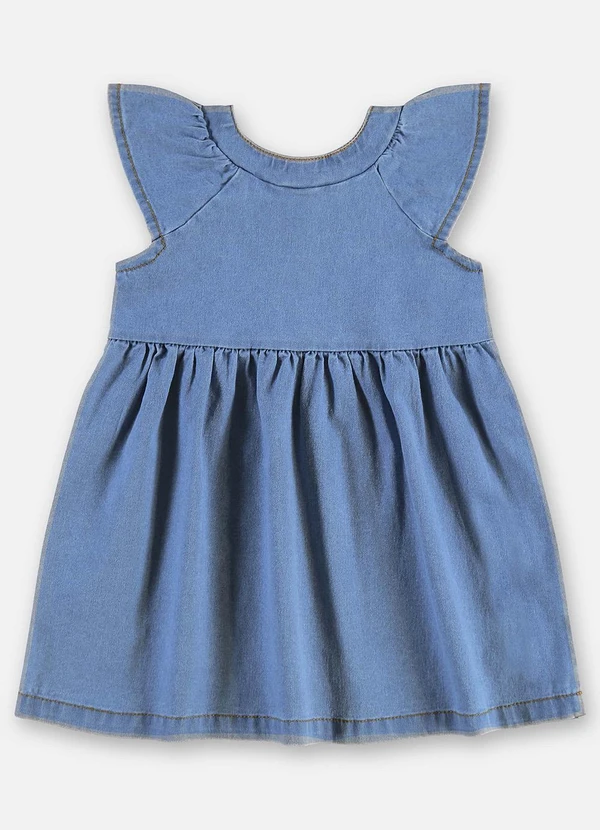 Up Baby - Vestido Jeans com Elastano Bebê Azul 3