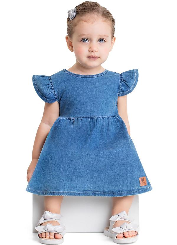 Quimby - Vestido Jeans para Bebê Menina Azul