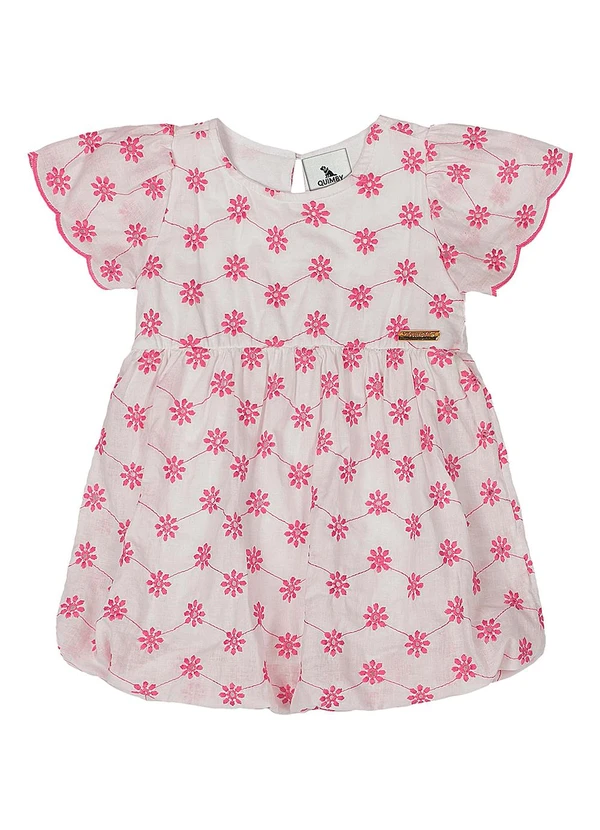 Quimby - Vestido Laise Bebê Menina Rosa 2