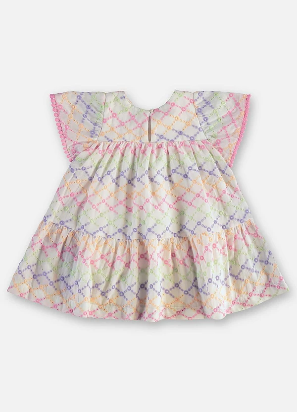 Up Baby - Vestido Laise Forrado Bebê Bege 3