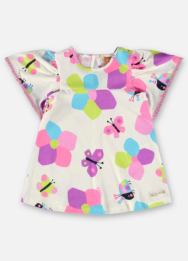 Up Baby - Vestido para Bebê em Meia Malha Bege