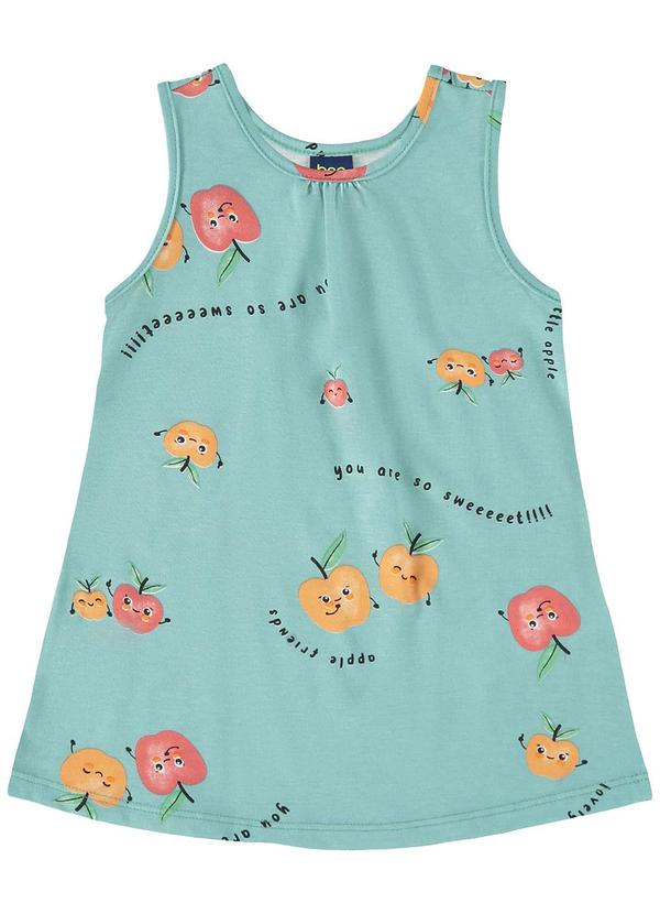 Bee Loop - Vestido para Bebê em Meia Malha Verde