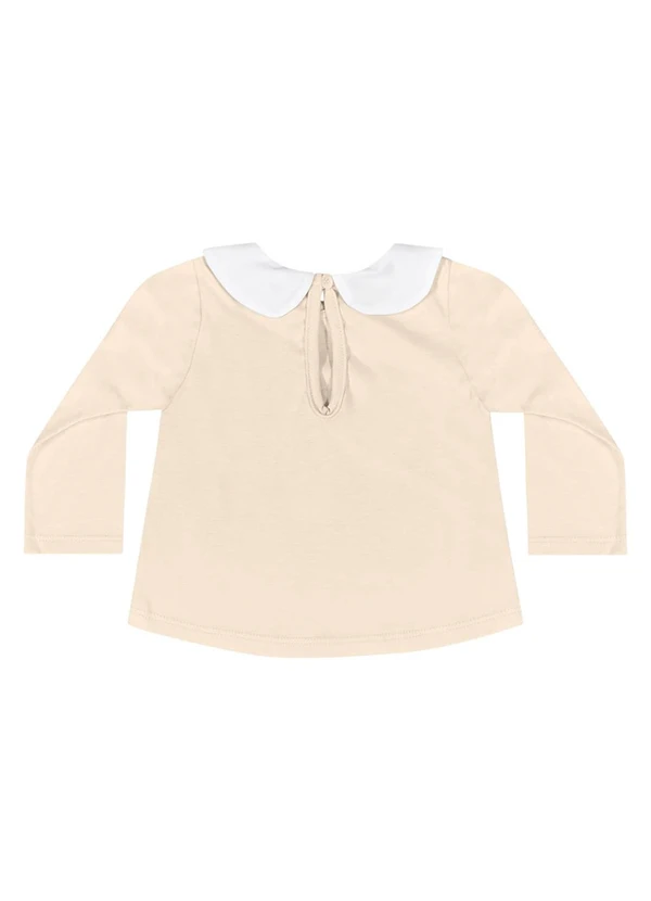 Quimby - Blusa Manga Longa para Bebê Menina Bege 2