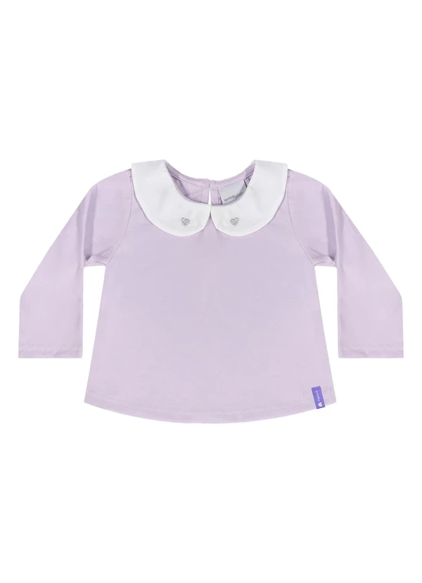 Quimby - Blusa Manga Longa para Bebê Menina Roxo 4