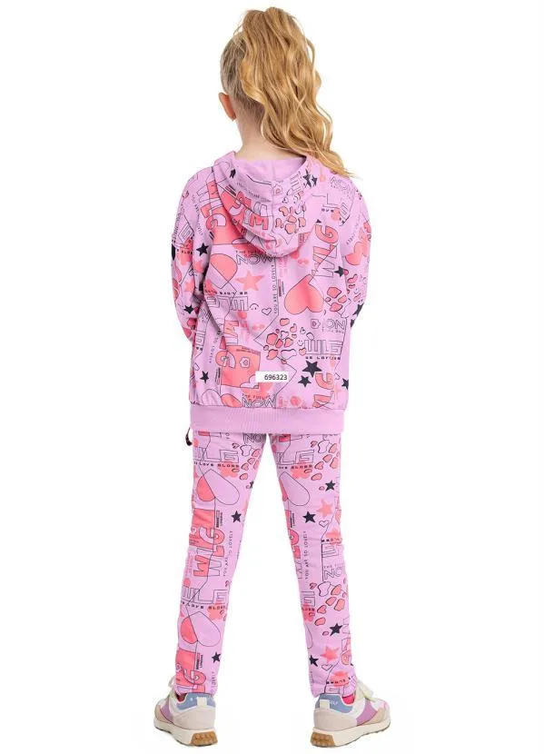 Gloss - Blusão Menina Oversized em Molecotton Rosa 4