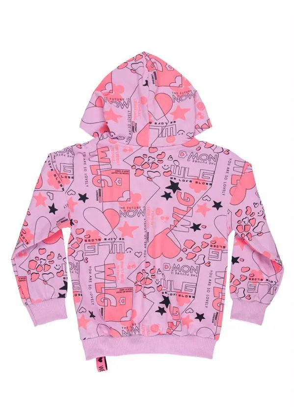 Gloss - Blusão Menina Oversized em Molecotton Rosa 6