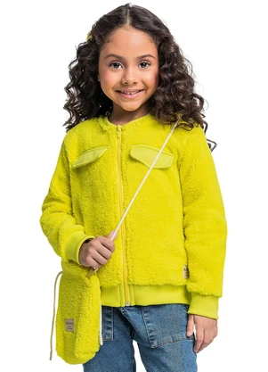 Quimby - Bolsa com Pelinhos para Menina Verde - QUIMBY