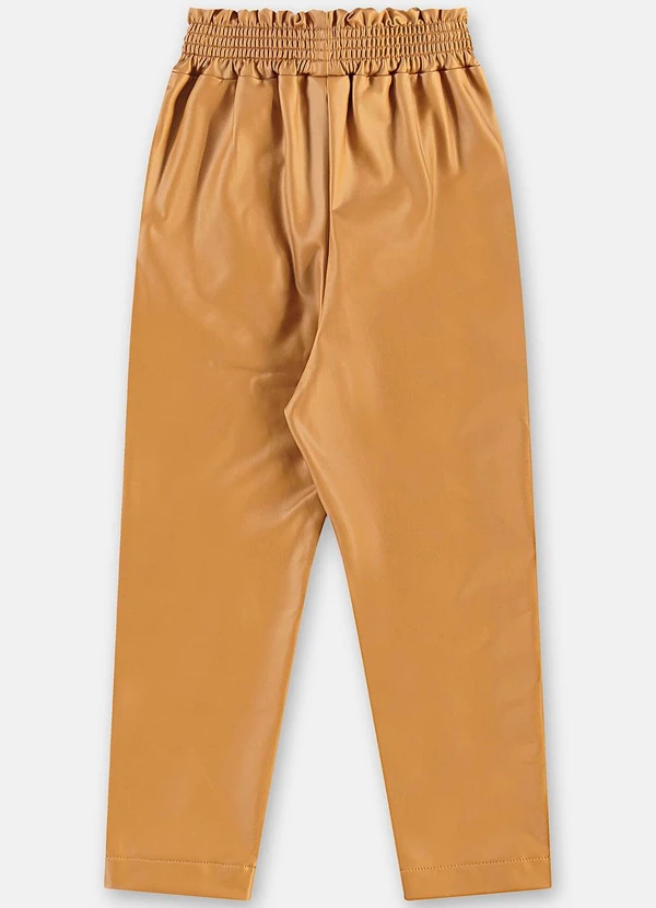 Up Baby - Calça Clochard em Cirrê Peluciado Marrom 4