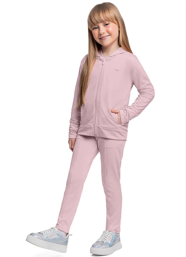 Quimby - Calça em Malha Térmica para Menina Rosa 3