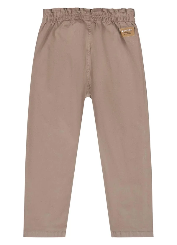 Quimby - Calça em Sarja para Menina Marrom 2