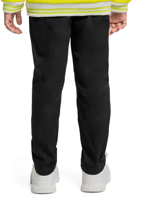 Quimby - Calça em Sarja para Menina Preto 2