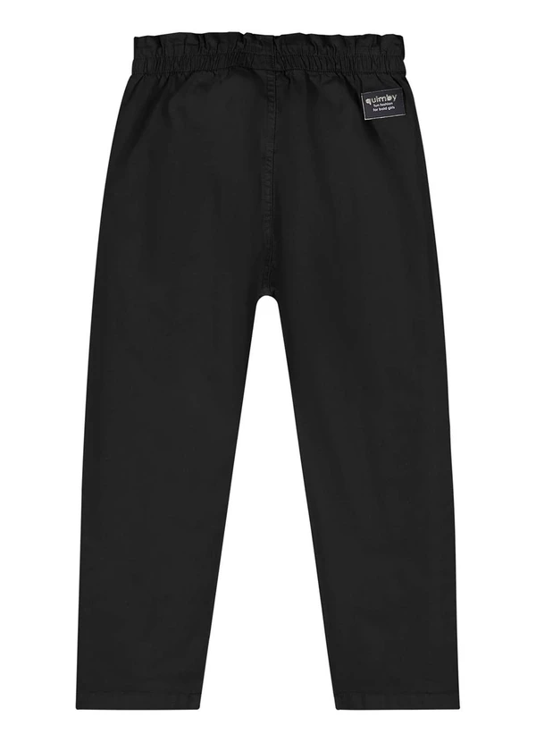 Quimby - Calça em Sarja para Menina Preto 6