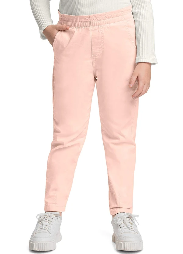 Quimby - Calça em Sarja para Menina Rosa