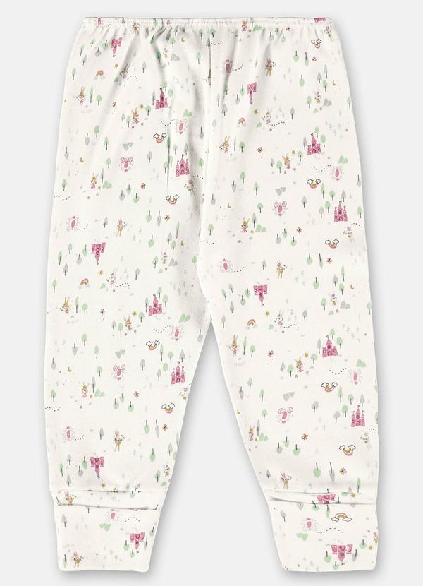 Up Baby - Calça Estampada Bebê Menina Bege 3