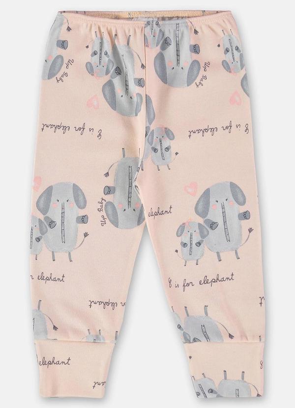 Up Baby - Calça Estampada para Bebê Menina Rosa