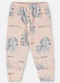 Up Baby - Calça Estampada Bebê Menina Bege - variação: Rosa