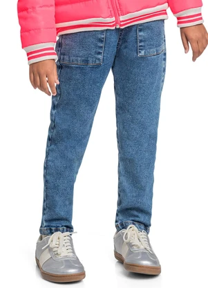 Quimby - Calça Jeans Infantil para Menina Azul - QUIMBY