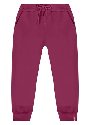 Quimby - Calça Jogger para Menina Rosa - QUIMBY