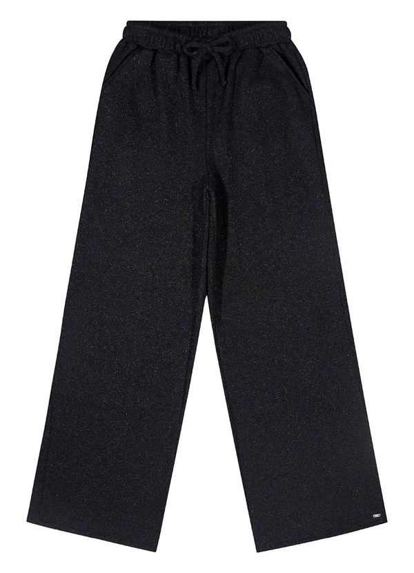 Gloss - Calça Juvenil em Malha Lurex Preto 4