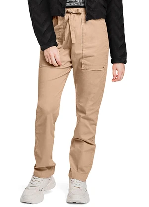 Gloss - Calça Juvenil para Menina em Sarja Marrom - GLOSS