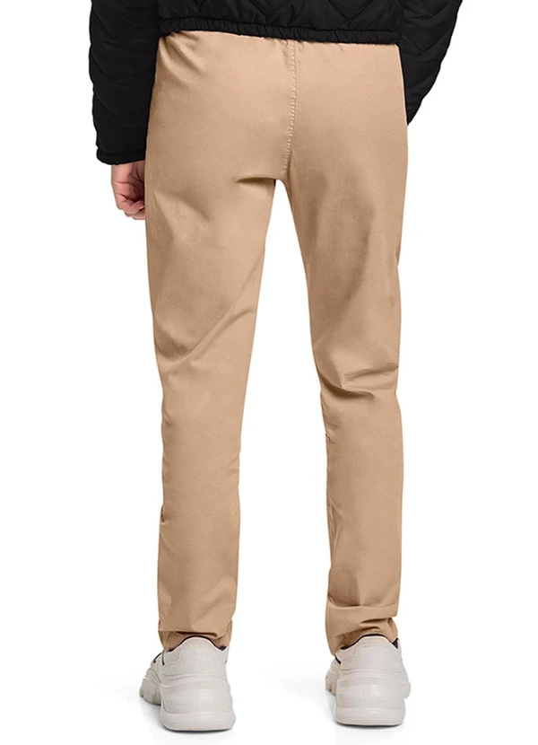 Gloss - Calça Juvenil para Menina em Sarja Marrom 2