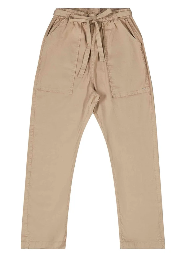 Gloss - Calça Juvenil para Menina em Sarja Marrom 5